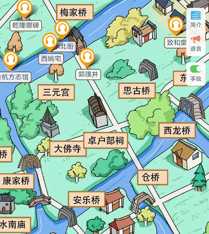 浙江古镇地图图片