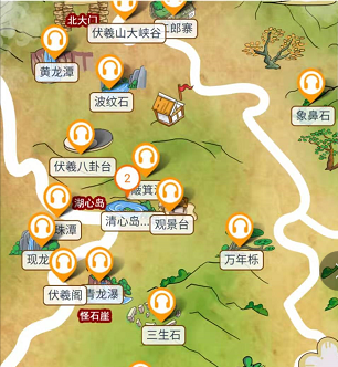伏羲山旅游区导览图图片